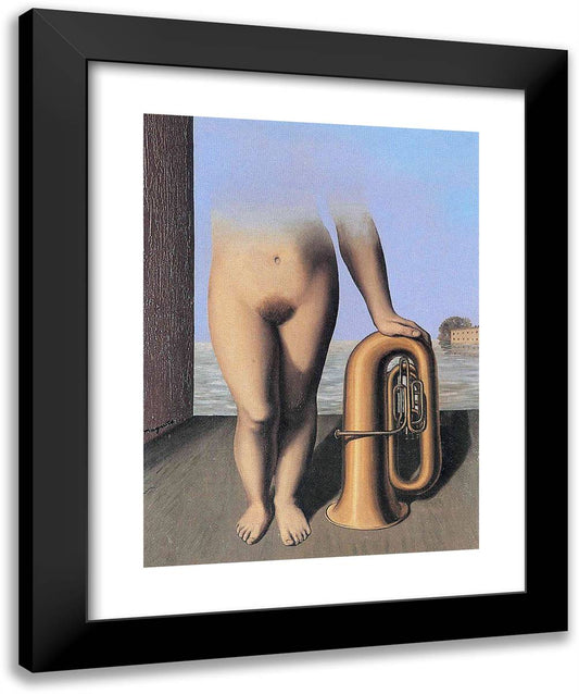 The Flood 20x24 Black Modern Wood Framed Art Print Poster by Magritte, Rene