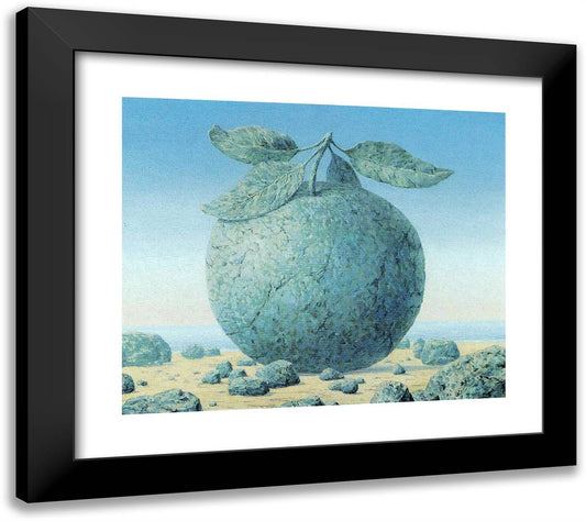 The Great Table 22x20 Black Modern Wood Framed Art Print Poster by Magritte, Rene