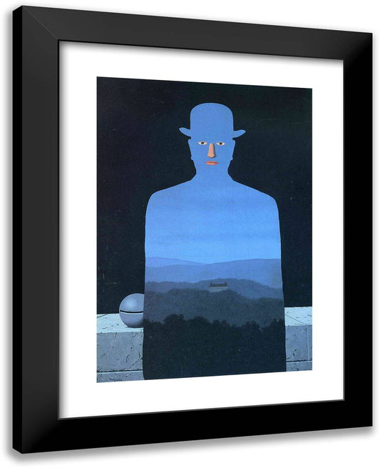 The King's Museum 19x24 Black Modern Wood Framed Art Print Poster by Magritte, Rene