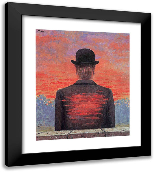 The Poet Recompensed 20x23 Black Modern Wood Framed Art Print Poster by Magritte, Rene