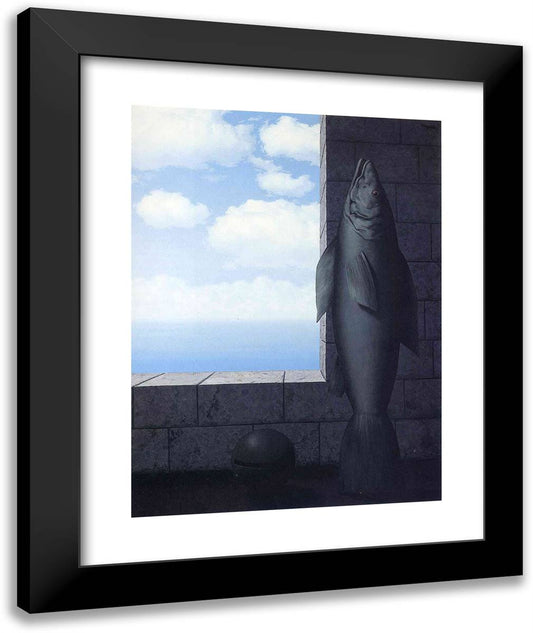 The Search for Truth 20x24 Black Modern Wood Framed Art Print Poster by Magritte, Rene