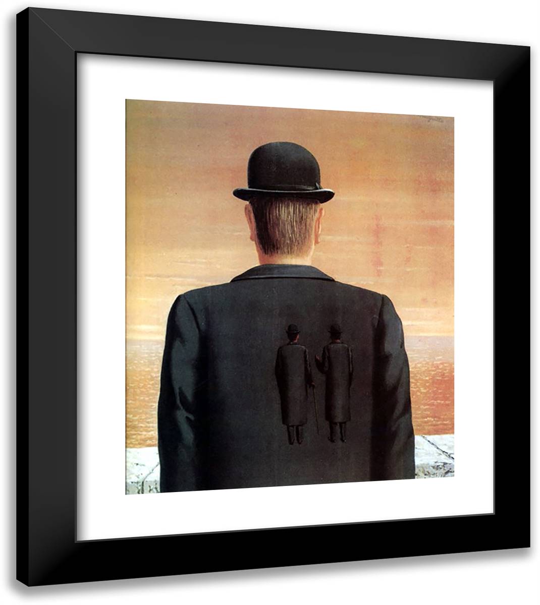 The Spirit of Adventure 20x23 Black Modern Wood Framed Art Print Poster by Magritte, Rene