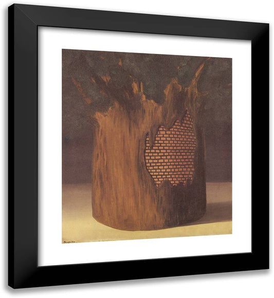 The Threshold of the Forest 20x22 Black Modern Wood Framed Art Print Poster by Magritte, Rene