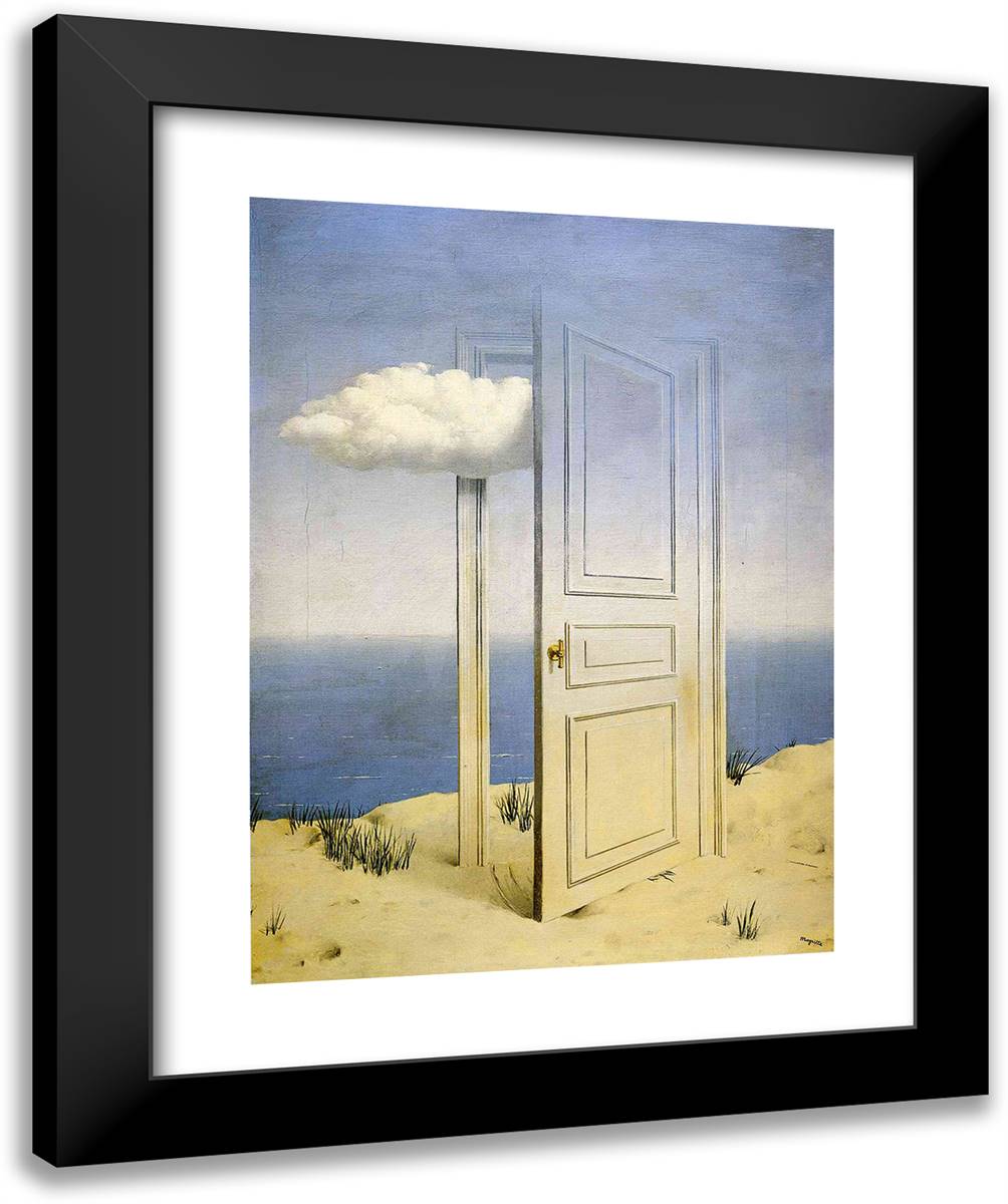 The VIctory 20x24 Black Modern Wood Framed Art Print Poster by Magritte, Rene