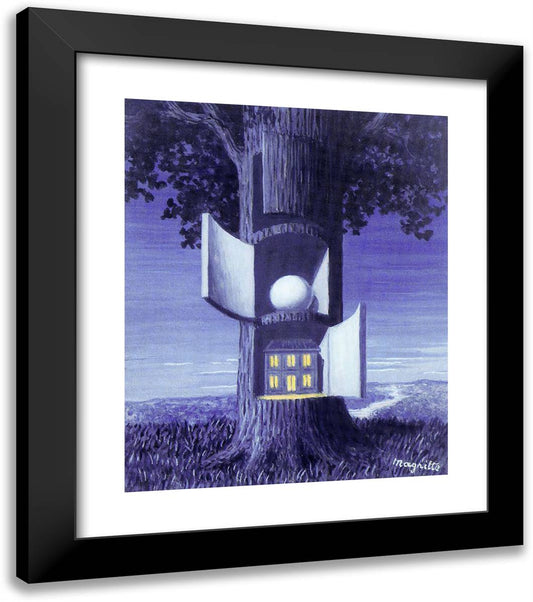 The Voice of Blood 20x23 Black Modern Wood Framed Art Print Poster by Magritte, Rene