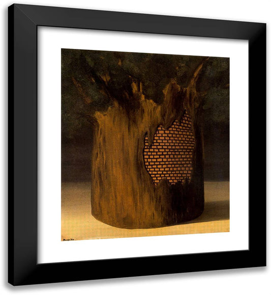 Threshold of Forest 20x22 Black Modern Wood Framed Art Print Poster by Magritte, Rene