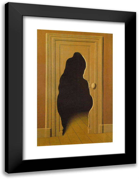 Unexpected Answer 18x24 Black Modern Wood Framed Art Print Poster by Magritte, Rene