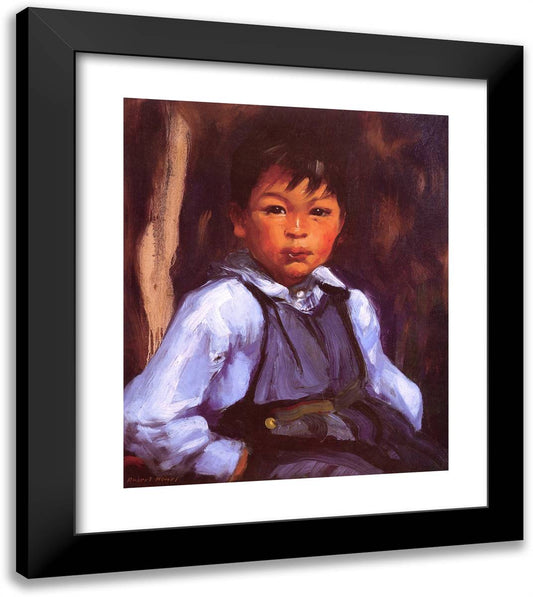 A New Mexico Boy 20x23 Black Modern Wood Framed Art Print Poster by Henri, Robert