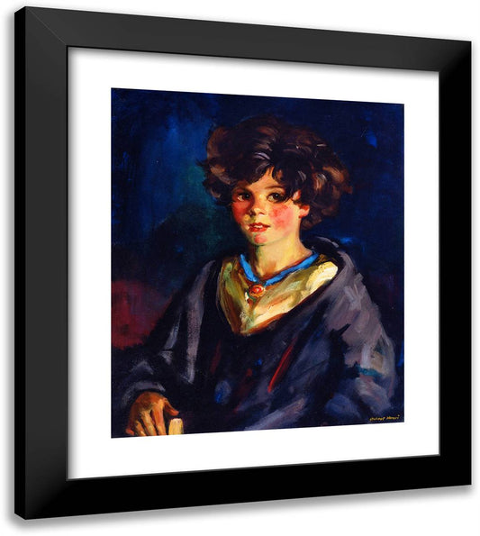 Annie Geg  20x23 Black Modern Wood Framed Art Print Poster by Henri, Robert