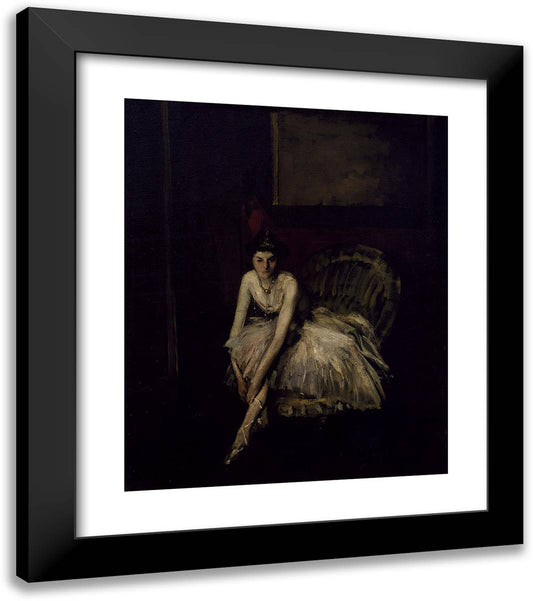 Ballet Dancer 20x23 Black Modern Wood Framed Art Print Poster by Henri, Robert