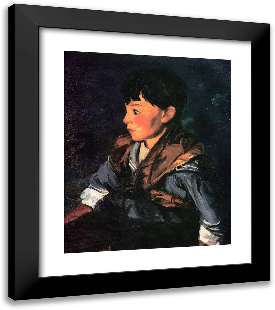 Berna Escudero  20x23 Black Modern Wood Framed Art Print Poster by Henri, Robert