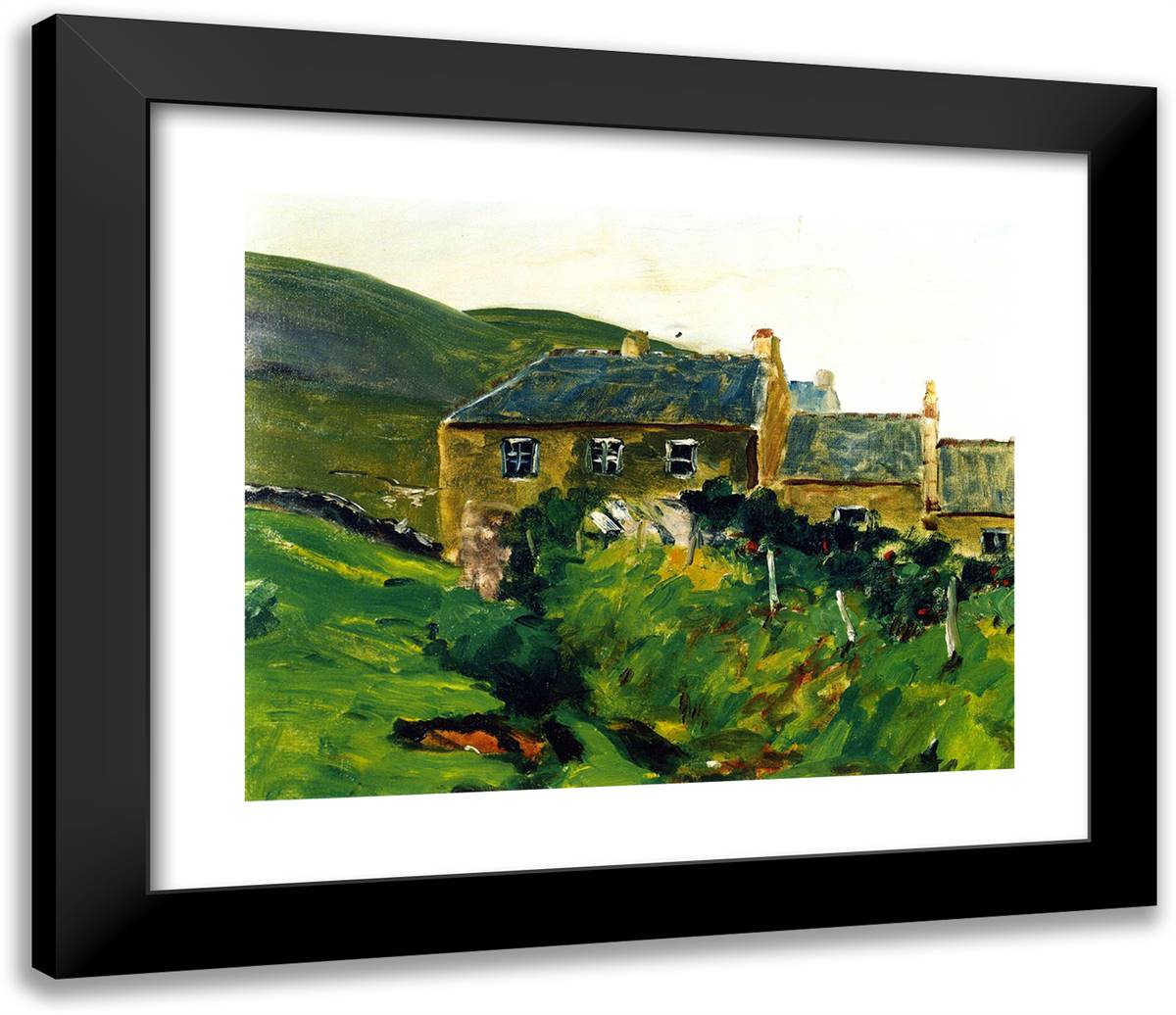 Corrymore  23x20 Black Modern Wood Framed Art Print Poster by Henri, Robert