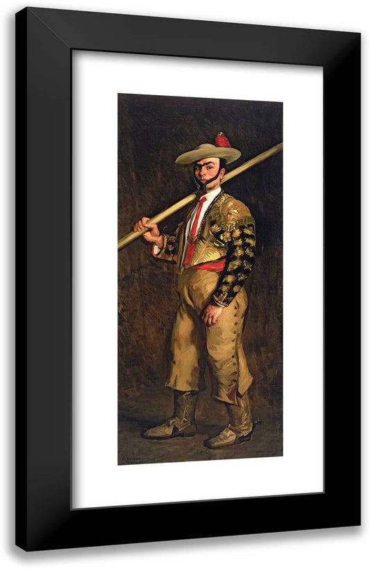 El Picador (Antonio Baños Calero)  15x24 Black Modern Wood Framed Art Print Poster by Henri, Robert