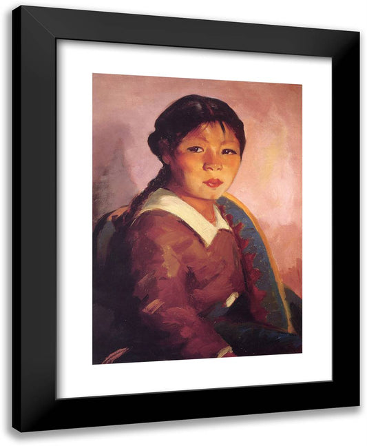 Florencia  19x24 Black Modern Wood Framed Art Print Poster by Henri, Robert