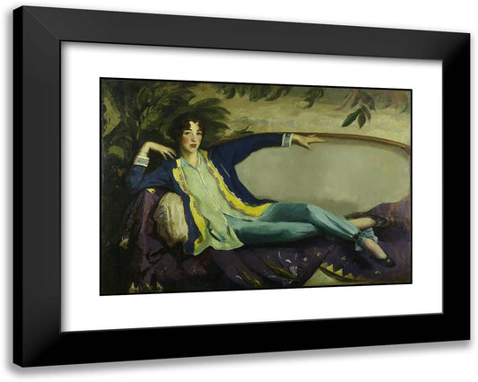 Gertrude Vanderbilt Whitney  24x19 Black Modern Wood Framed Art Print Poster by Henri, Robert