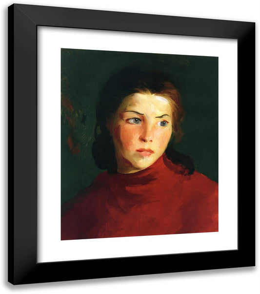 Irish Girl (Mary Lavelle)  20x23 Black Modern Wood Framed Art Print Poster by Henri, Robert