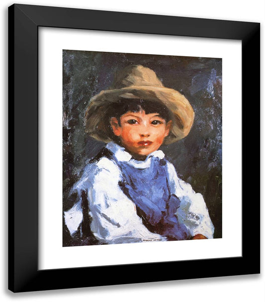 Juan (Also Known as Jose No. 2, Mexican Boy)  20x23 Black Modern Wood Framed Art Print Poster by Henri, Robert