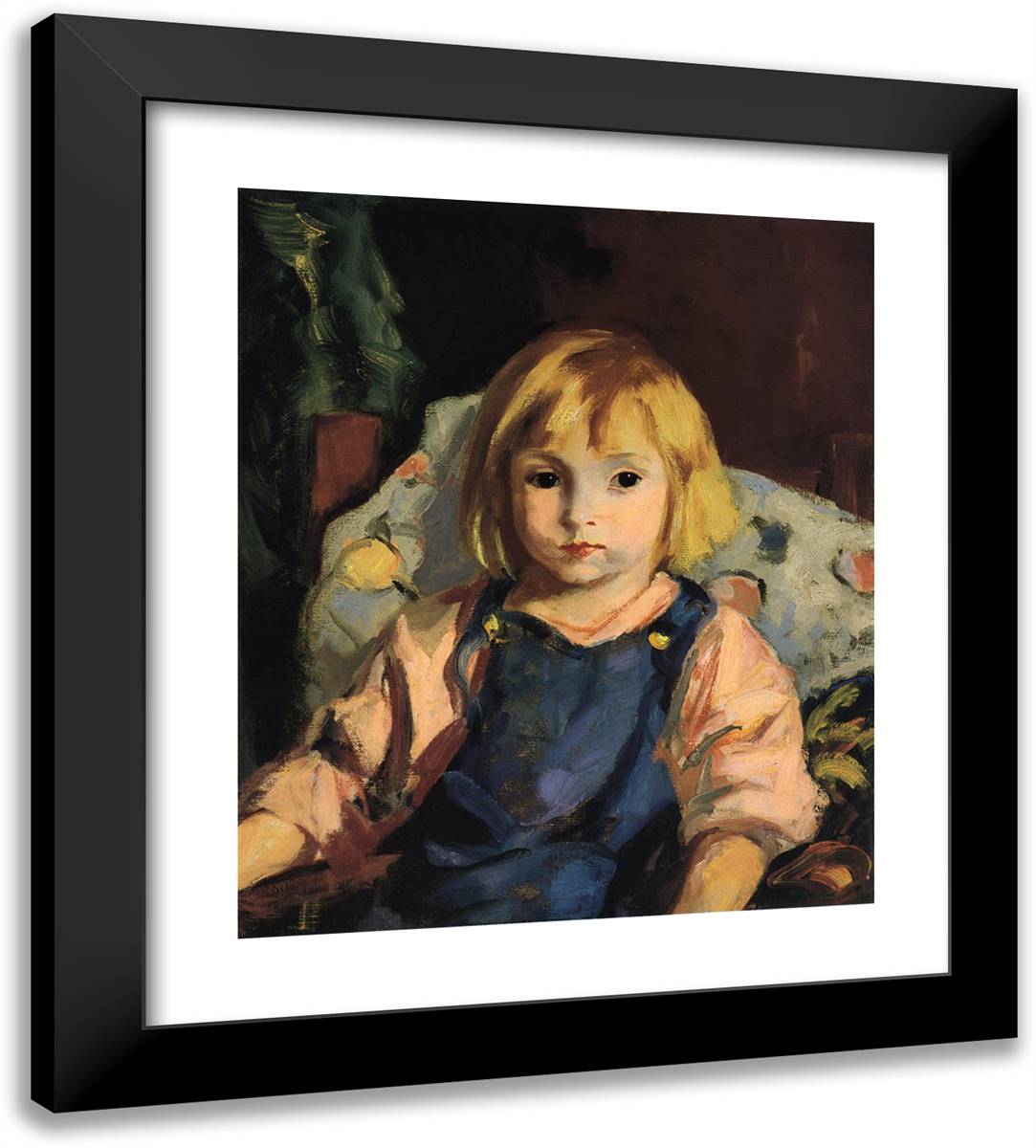 Little Carl (Karl Schleicher) 20x22 Black Modern Wood Framed Art Print Poster by Henri, Robert