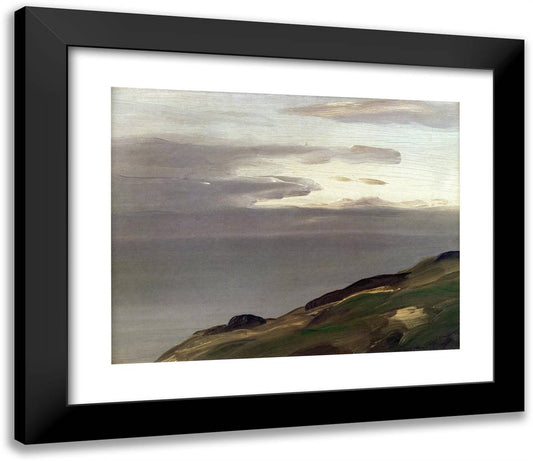 Monhegan Island, Maine  23x20 Black Modern Wood Framed Art Print Poster by Henri, Robert