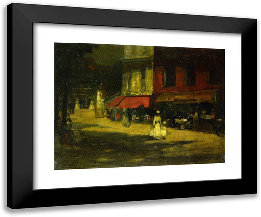 Montparnasse  24x20 Black Modern Wood Framed Art Print Poster by Henri, Robert