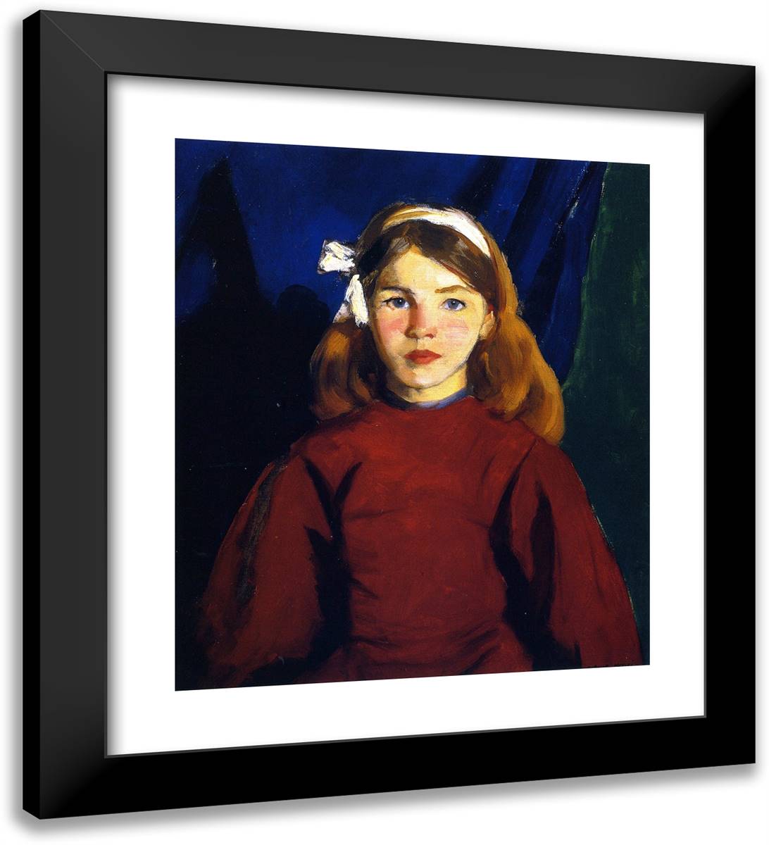 Nora 20x22 Black Modern Wood Framed Art Print Poster by Henri, Robert