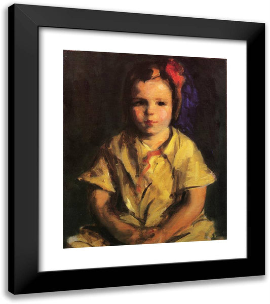 Portrait of Faith 20x23 Black Modern Wood Framed Art Print Poster by Henri, Robert