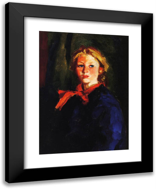 Portrait of Katie Mcnamara 19x24 Black Modern Wood Framed Art Print Poster by Henri, Robert