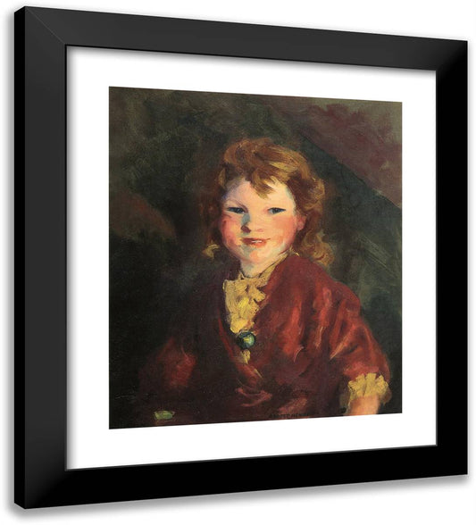 Portrait of Stella  20x22 Black Modern Wood Framed Art Print Poster by Henri, Robert