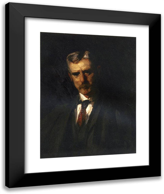Portrait of Thomas Anschutz 20x24 Black Modern Wood Framed Art Print Poster by Henri, Robert