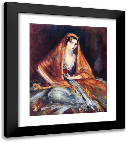 Roshanara 20x23 Black Modern Wood Framed Art Print Poster by Henri, Robert
