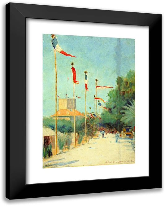 Saint-Nazaire, France  19x24 Black Modern Wood Framed Art Print Poster by Henri, Robert