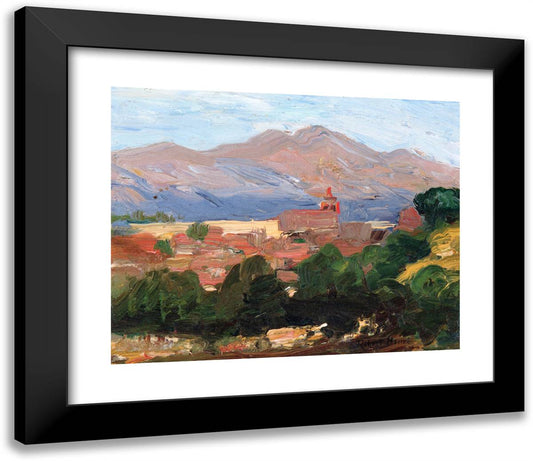 Segovia, Spain  23x20 Black Modern Wood Framed Art Print Poster by Henri, Robert