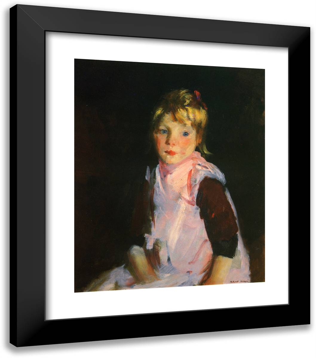 Sis 20x23 Black Modern Wood Framed Art Print Poster by Henri, Robert