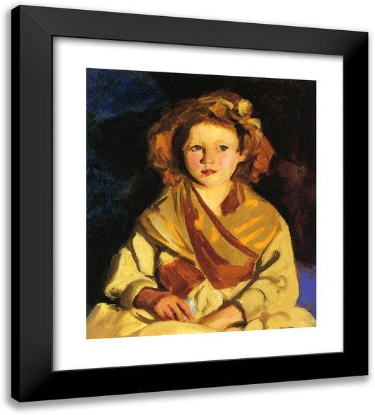 Sissy in Yellow 20x22 Black Modern Wood Framed Art Print Poster by Henri, Robert