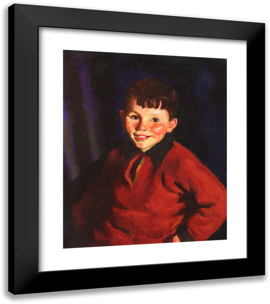 Smiling Tom (Thomas Cafferty) 20x23 Black Modern Wood Framed Art Print Poster by Henri, Robert