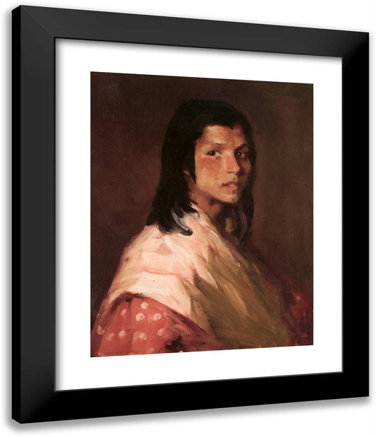 Spanish Gypsy  20x24 Black Modern Wood Framed Art Print Poster by Henri, Robert
