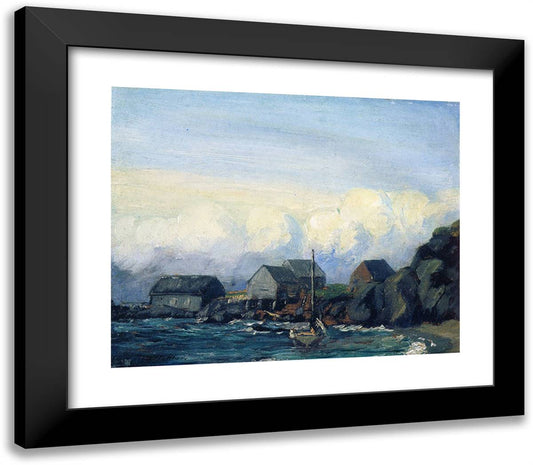 Study for Storm Tide  23x20 Black Modern Wood Framed Art Print Poster by Henri, Robert