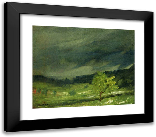 Summer Storm  23x20 Black Modern Wood Framed Art Print Poster by Henri, Robert