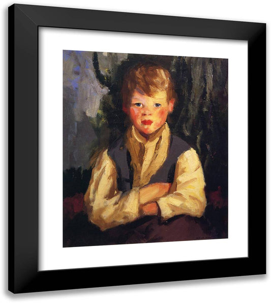 The Little Irishman 20x23 Black Modern Wood Framed Art Print Poster by Henri, Robert