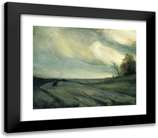 The March Wind  23x20 Black Modern Wood Framed Art Print Poster by Henri, Robert