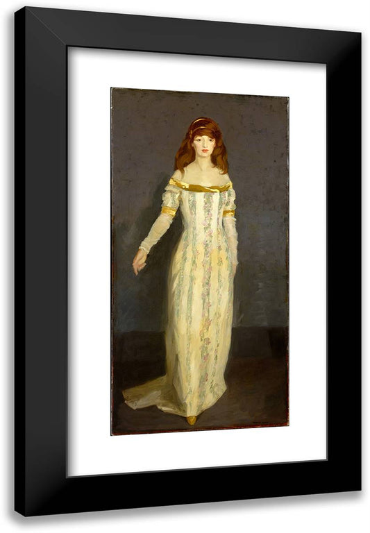 The Masquerade Dress  16x24 Black Modern Wood Framed Art Print Poster by Henri, Robert