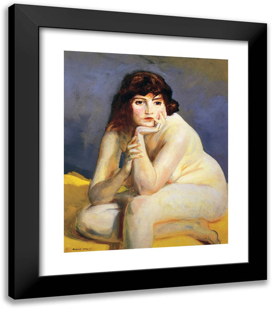 The Model Nude 20x23 Black Modern Wood Framed Art Print Poster by Henri, Robert