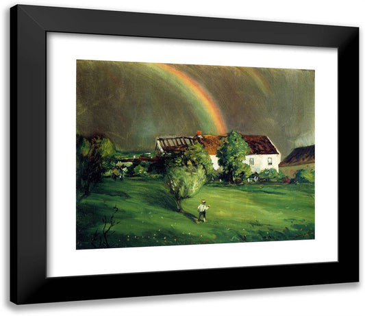 The Rainbow, Hormandie  23x20 Black Modern Wood Framed Art Print Poster by Henri, Robert