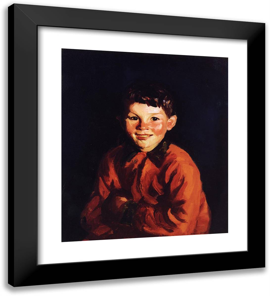 Tommy (Thomas Cafferty) 20x22 Black Modern Wood Framed Art Print Poster by Henri, Robert