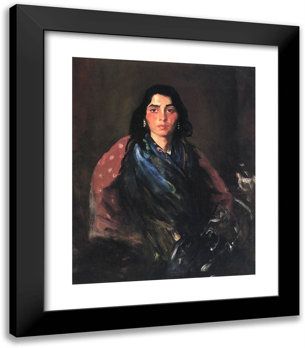Wild Gypsy  20x23 Black Modern Wood Framed Art Print Poster by Henri, Robert