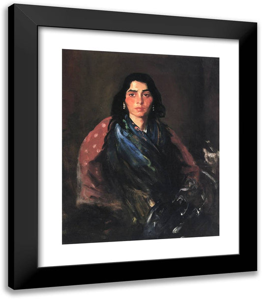 Wild Gypsy  20x23 Black Modern Wood Framed Art Print Poster by Henri, Robert