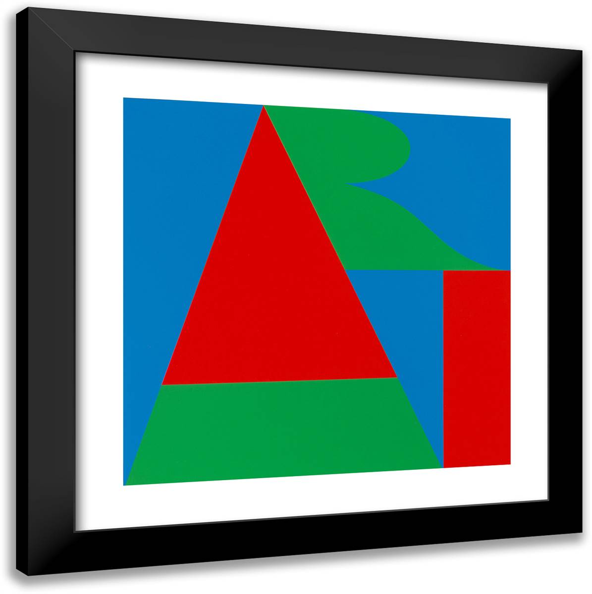 Air, from on the Bowery 20x20 Black Modern Wood Framed Art Print Poster by Indiana, Robert