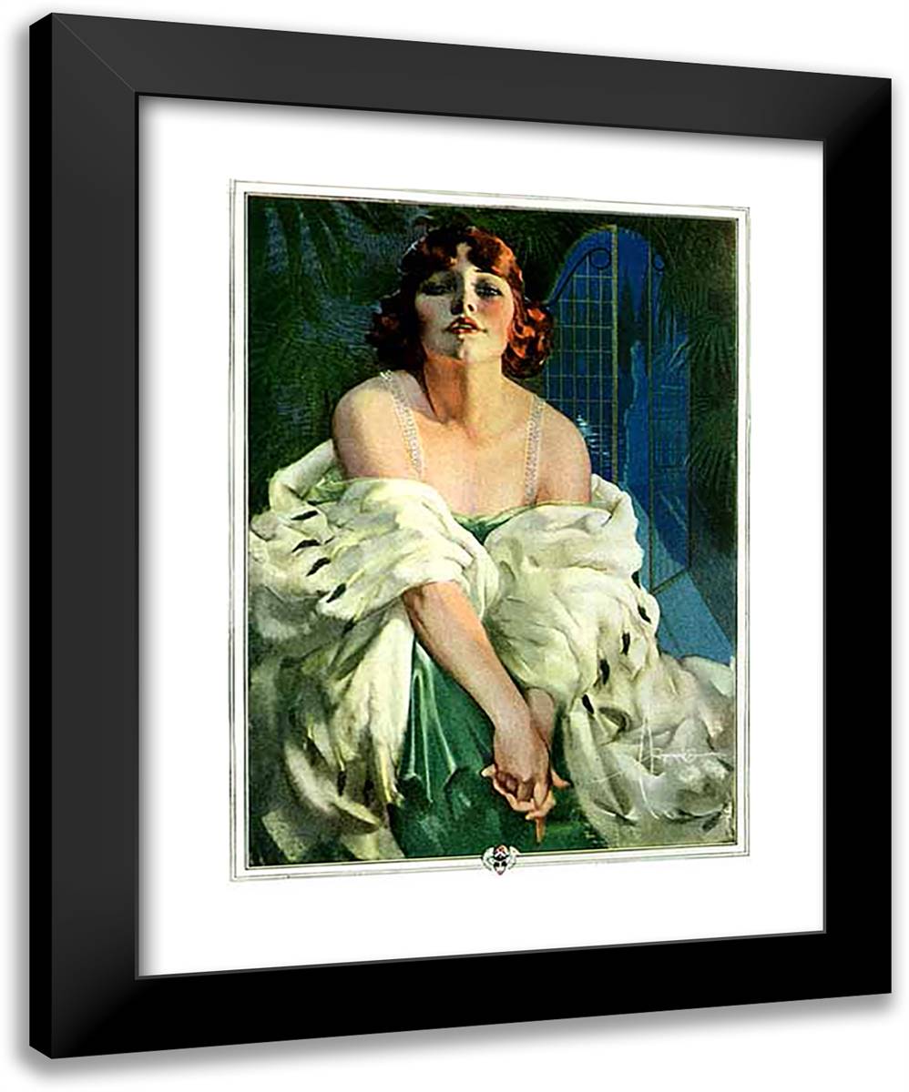 Palmolive, Beauty That Lures 19x24 Black Modern Wood Framed Art Print Poster by Armstrong, Rolf