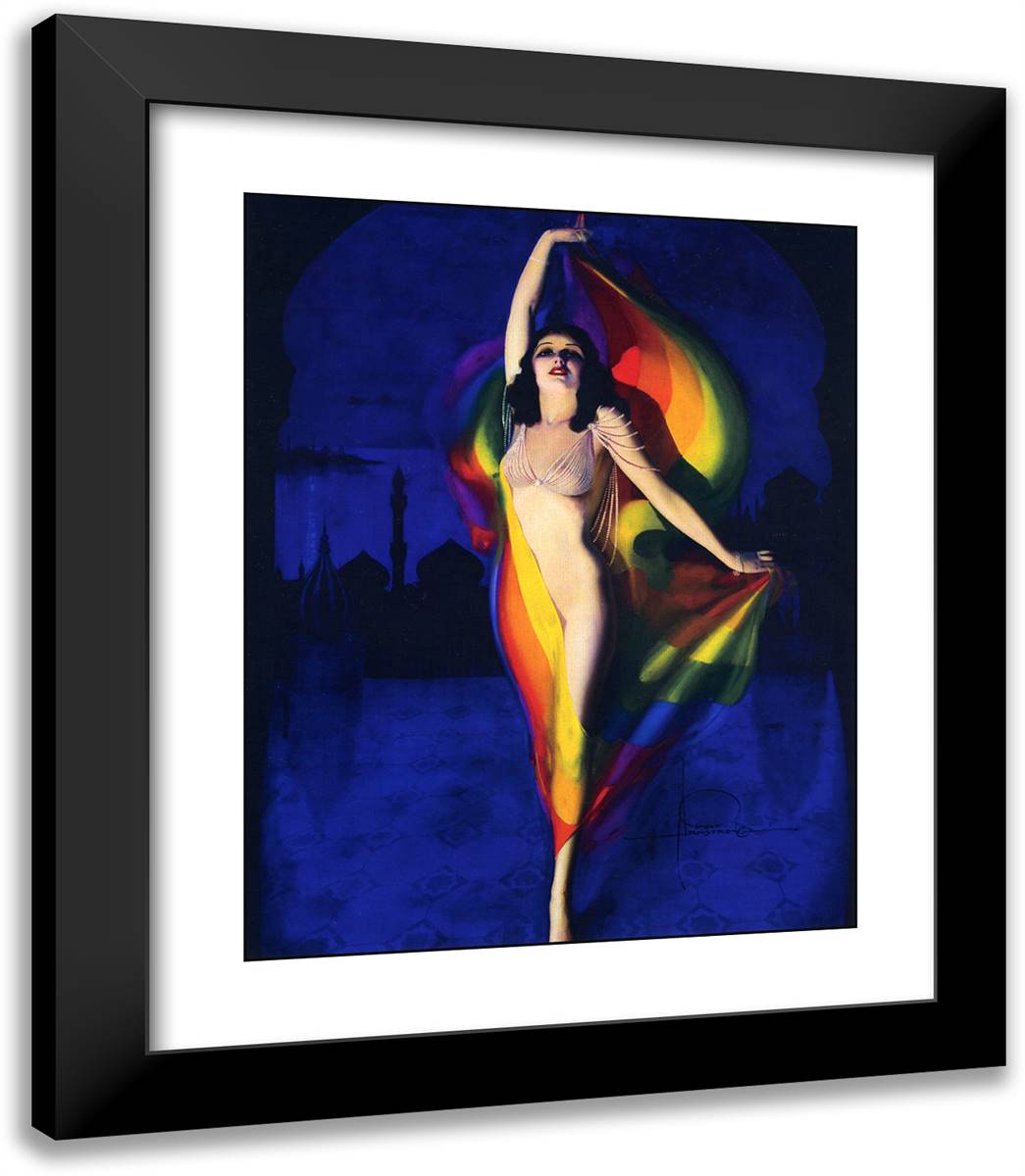 Song of India 20x23 Black Modern Wood Framed Art Print Poster by Armstrong, Rolf