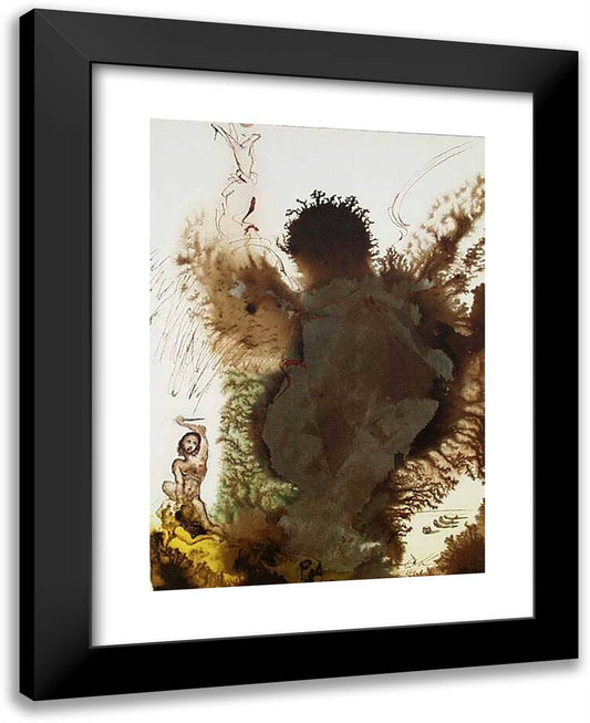 Abraham, Abraham! (Genesis 222) 19x24 Black Modern Wood Framed Art Print Poster by Dali, Salvador